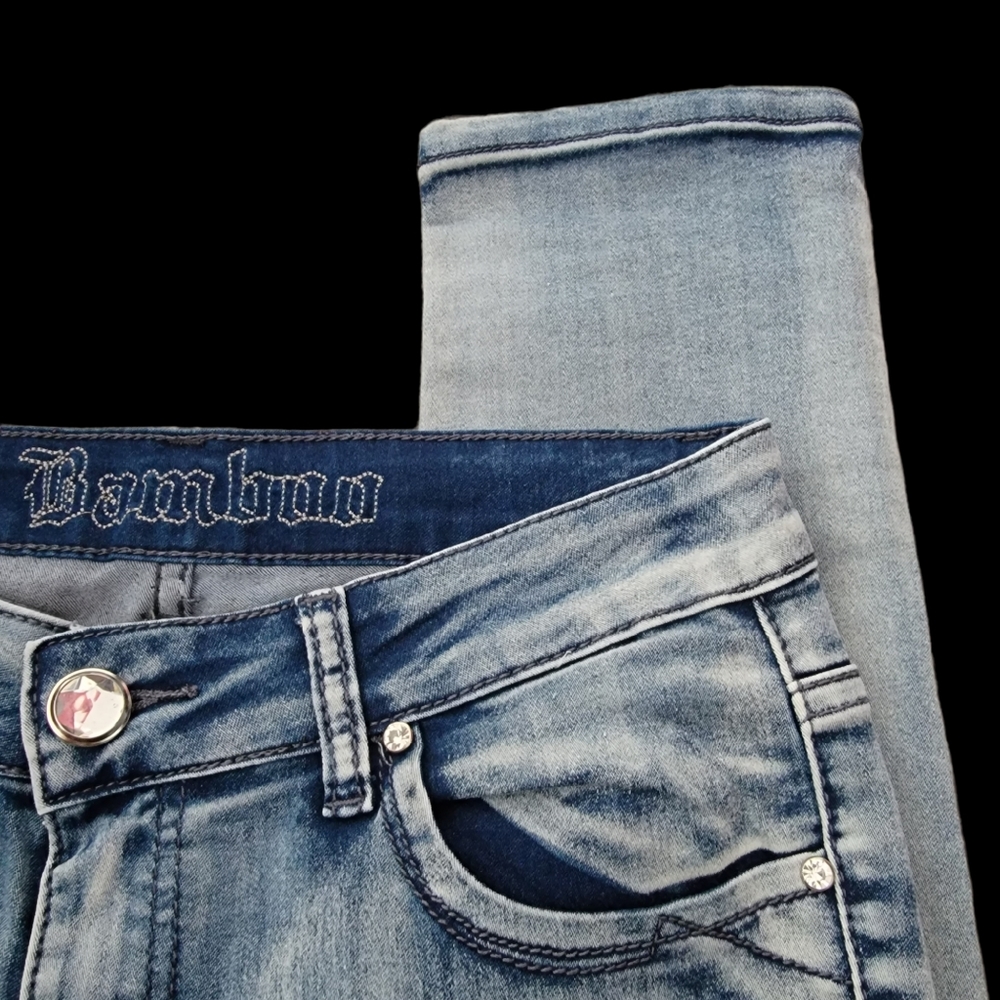 GUC Bamboo Washedout Midrise Skinny Jeans - Picture 3 of 6